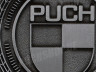 Badge / emblem Puch logo silver 47mm RealMetal thumb extra